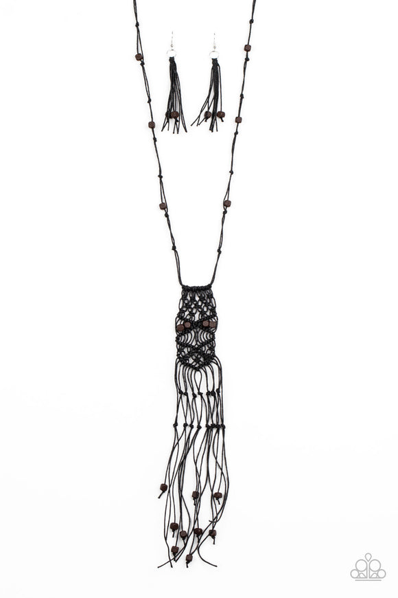 Macrame Majesty - Black- paparazzi