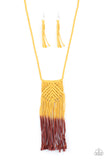 Look At MACRAME Now - Yellow- paparazzi