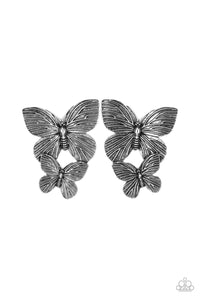 Blushing Butterflies - Silver-paparazzi