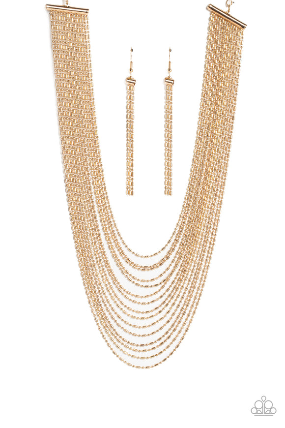 Cascading Chains - Gold-paparazzi